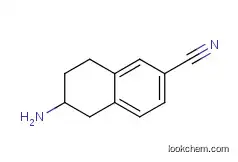 Molecular Structure of 882423-68-9 (6-Amino-5,6,7,8-Tetrahydronaphthalene-2-Carbonitrile)